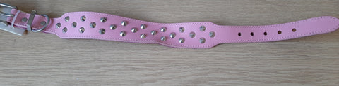 Stud Muffin Pink Collar 50cm
