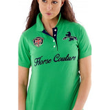 Horse Couture Milan Large Logo Polo Shirt - Green