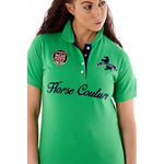 Horse Couture Milan Large Logo Polo Shirt - Green