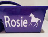 Personalised Grooming Tack Tray - Purple Tray