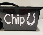 Personalised Grooming Tack Tray - Red Tray