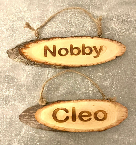 Wooden Stable Name Plaques