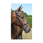 Diamond Flash Bridle with Rubber Reins