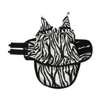 Zebra Fly Mask with Ears and Detachable Nos