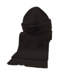 Fleece Hat & Scarf Set - Black