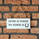 Wooden Horse Sign